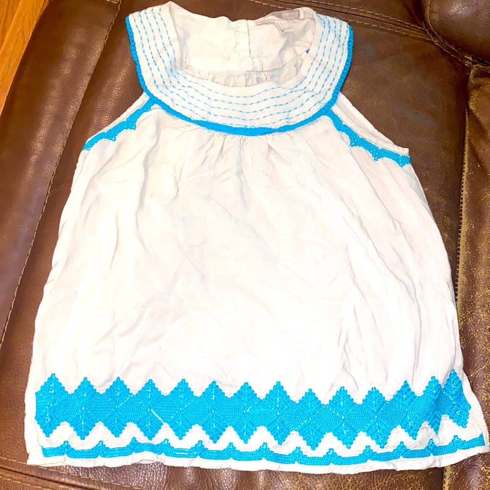 Forever 21 sleeveless‎ beige top-size small
